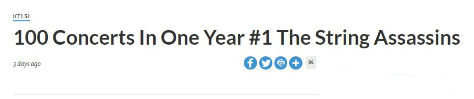 100 Concerts in 1 year