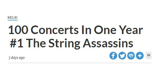 100 Concerts in 1 Year #1 The String Assassins